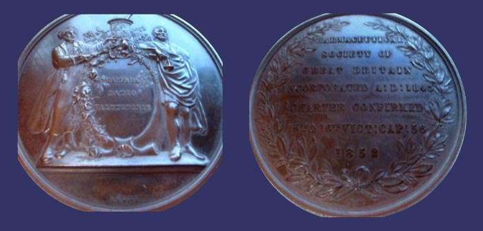 British Pharmaceutical Award Medal, 1852
[b]From the collection of Mark Kaiser[/b]
