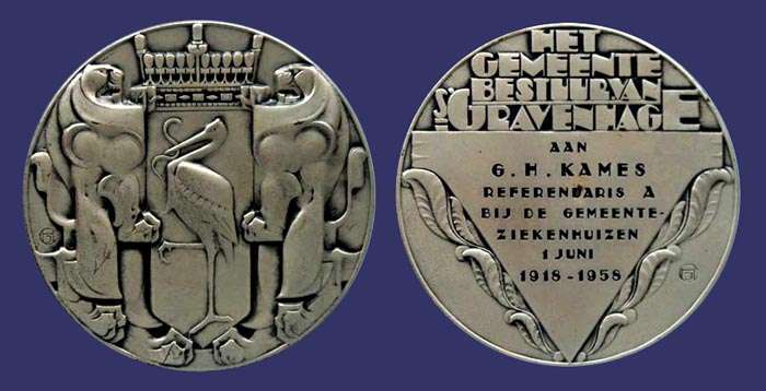 City of The Hague (Gravenhage) Award Medal
