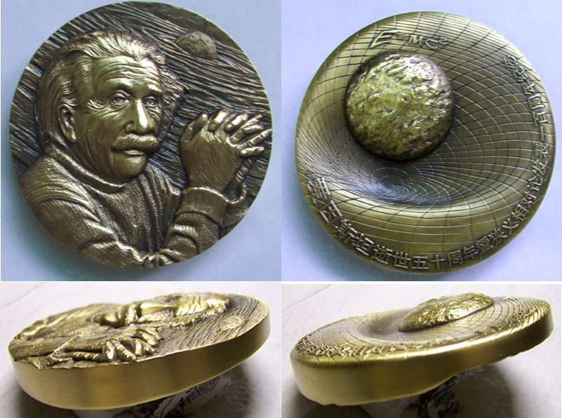 Albert Einstein art medal
Albert Einstein（1879～1955），80mm.
Keywords: Albert Einstein art medal