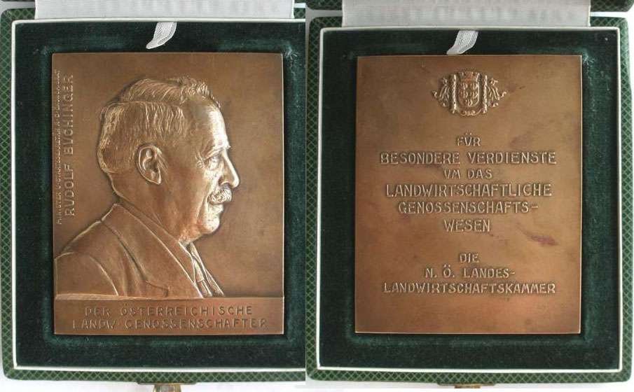Austria Land & Forestry Minister Rudolf Buchinger
Austrian medalist Rudolf Marschall(1873-1967).

Keywords: Austrian medalist Rudolf Marschall