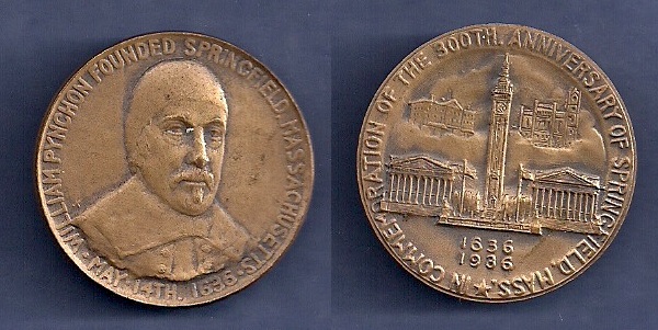 1936 Springfield Mass. 300th Anniversary Medal
