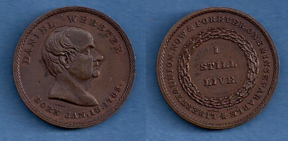 SCH C-36  Daniel Webster Medal Copper
31mm   Scarce
