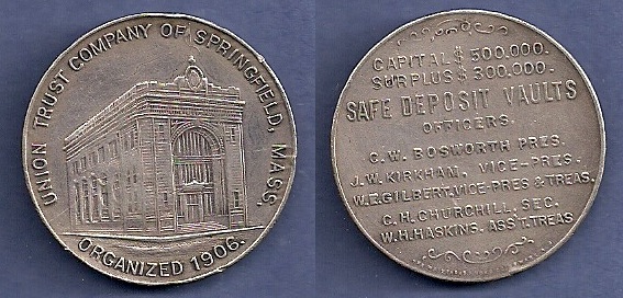 Springfield, Mass. Union Trust Medal
