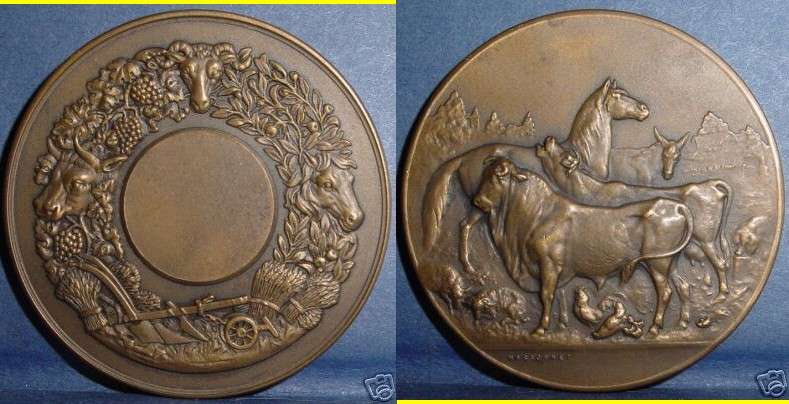 agriculture medal by massonnet 
 
